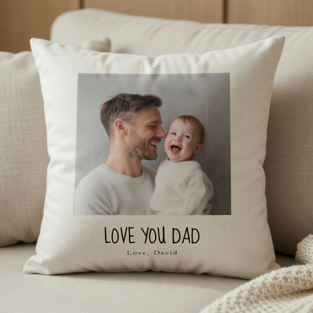 Persoonlijk kussen met foto van papa | Op maat gem (Creator heeft geüpload)