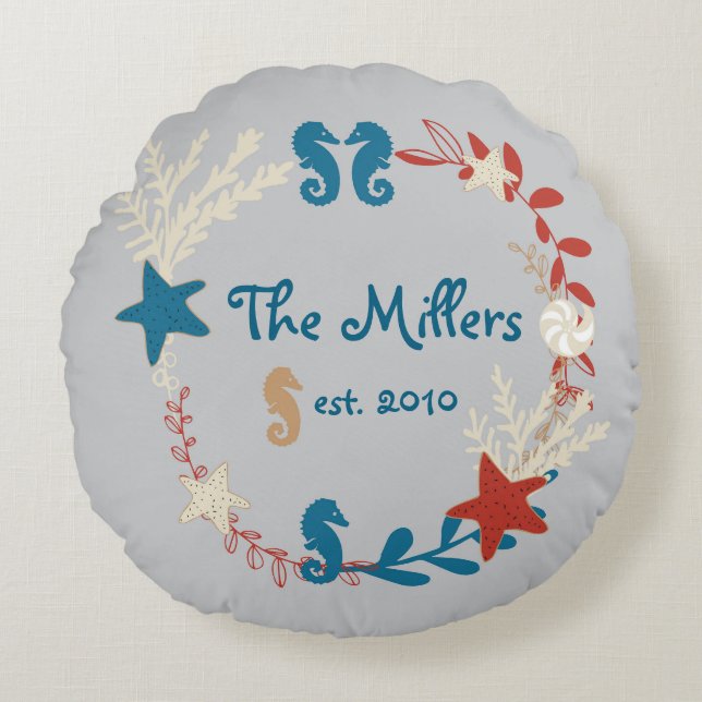 Persoonlijk kussen met naam en trouwdatum (Voorkant)