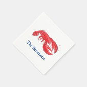 Persoonlijk kustfeest van Red Lobster Servet (Hoek)