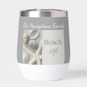 Persoonlijk kustschelp-cadeau voor strandhuis (Achterkant)