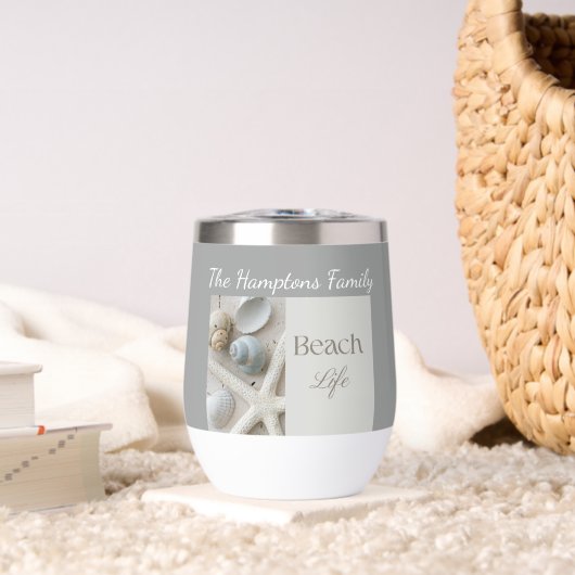 Persoonlijk kustschelp-cadeau voor strandhuis (Woonkamer (Gedraaid) )