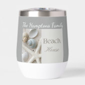 Persoonlijk kustschelpengeschenk voor strandhuis (Voorkant)