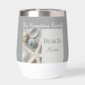 Persoonlijk kustschelpengeschenk voor strandhuis (Achterkant)