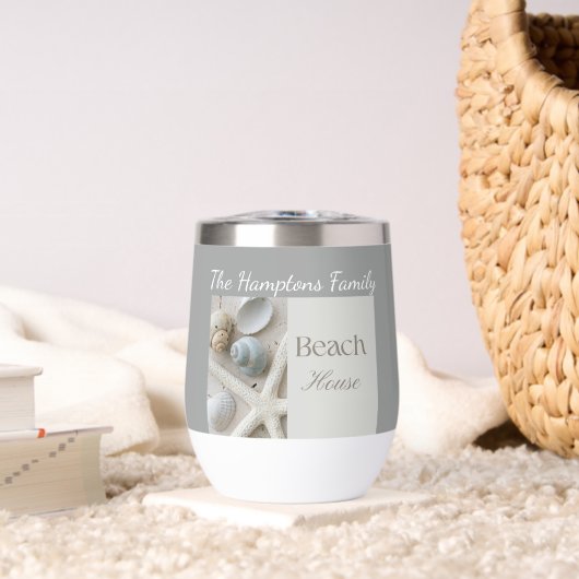 Persoonlijk kustschelpengeschenk voor strandhuis (Woonkamer (Gedraaid) )