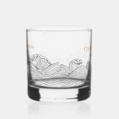 Persoonlijk kuststrandhuis whiskyglas whisky glas (Links)