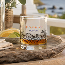 Persoonlijk kuststrandhuis whiskyglas whisky glas