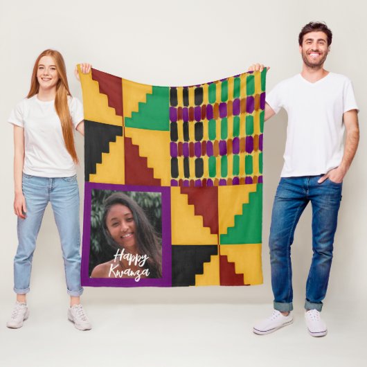 Persoonlijk Kwanzaa-patroon Fleece Deken (In situ)
