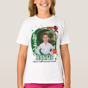 Persoonlijk Kyokushin Meisje Groene Band Team T-shirt