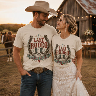 Persoonlijk Laatste Rodeo Westerse Trouwfeest T-shirt