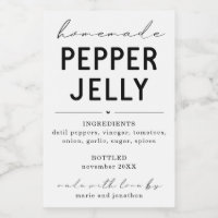 Persoonlijk label Homemade Pepper Jelly