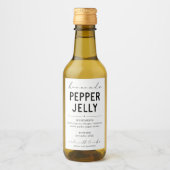 Persoonlijk label Homemade Pepper Jelly Wijn Etiket (Voorkant)