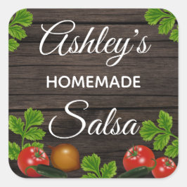 Persoonlijk Label voor Thuisgemaakte Salsa