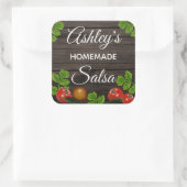 Persoonlijk label voor zelfgemaakte salsa (Tas)
