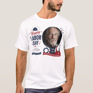 Persoonlijk Labor Day-foto T-shirt  