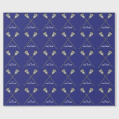 Persoonlijk Lacrosse Cadeau Cadeaupapier (Vlak)