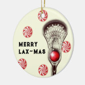 Persoonlijk Lacrosse Cadeau Keramisch Ornament (Links)