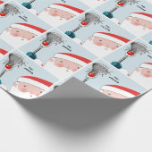 Persoonlijk Lacrosse Kerstcadeau Cadeaupapier (Hoek)