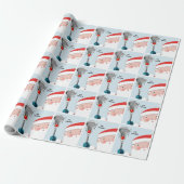 Persoonlijk Lacrosse Kerstcadeau Cadeaupapier (Uitgerold)