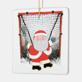 Persoonlijk Lacrosse Kerstcadeau Keramisch Ornament (Links)