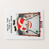 Persoonlijk Lacrosse Kerstcadeau Legpuzzel (Horizontaal)