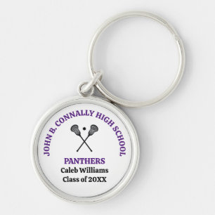 Persoonlijk Lacrosse Team van Paarse Middelbare Sc Sleutelhanger