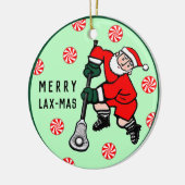 Persoonlijk Lacrosse-verzamelobject Keramisch Ornament (Links)