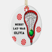 persoonlijk lacrosse-verzamelobject keramisch ornament (Rechts)