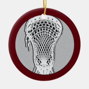 Persoonlijk Lacrosse-verzamelobject Keramisch Ornament
