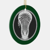 Persoonlijk Lacrosse-verzamelobject Keramisch Ornament (Rechts)