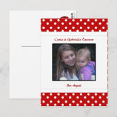 Persoonlijk Ladybug & Polka Dot Briefkaart (Voorkant / Achterkant)