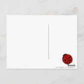 Persoonlijk Ladybug & Polka Dot Briefkaart (Achterkant)