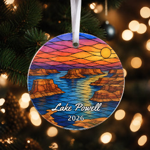 Persoonlijk Lake Powell-acrylornament, op maat gem Ornament