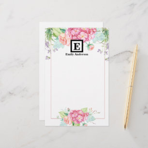 Persoonlijk Landelijke Bloemen Briefpapier