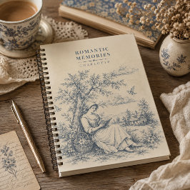 Persoonlijk landschap Frankrijk lezende dame Notitieboek