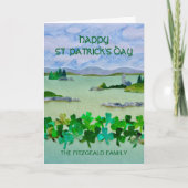 Persoonlijk landschap Ierland St. Patrick's Day Kaart (Voorkant)