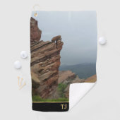 Persoonlijk landschapsbeeld "Red Rocks" Golfhanddoek (Insitu)