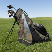 Persoonlijk landschapsbeeld "Red Rocks" Golfhanddoek (Groen)