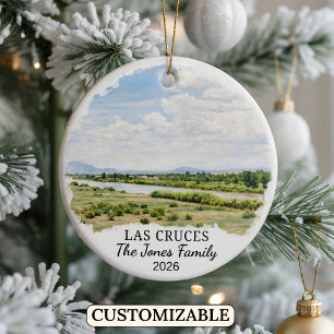 Persoonlijk Las Cruces, Aangepast New Mexico Keramisch Ornament