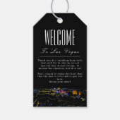 Persoonlijk Las Vegas Skyline Welcome Gift Label Cadeaulabel (Voorkant)