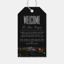 Persoonlijk Las Vegas Skyline Welcome Gift Label Cadeaulabel