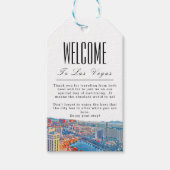 Persoonlijk Las Vegas Skyline Welcome Gift Label Cadeaulabel (Voorkant)