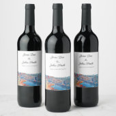 Persoonlijk Las Vegas Skyline Wine Label Wijn Etiket (Flessen)