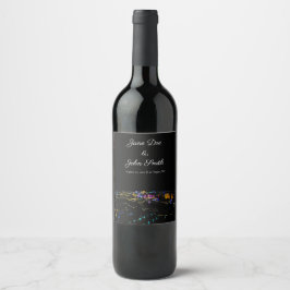 Persoonlijk Las Vegas Skyline Wine Label Wijn Etiket