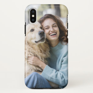 Persoonlijk Laughing Girl met Pet Dog Case-Mate iPhone Case