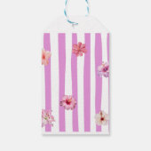 Persoonlijk lavendel waterverf bloem notebook cadeaulabel (Achterkant)