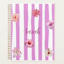 Persoonlijk lavendel waterverf bloem notebook