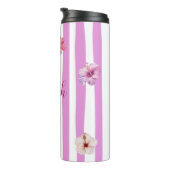 Persoonlijk lavendel waterverf bloem notebook thermosbeker (Geroteerd rechts)