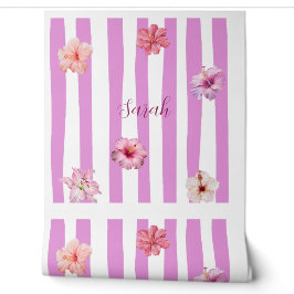 Persoonlijk lavendel waterverf bloemen notebook behang