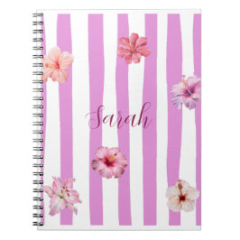 Persoonlijk lavendel waterverf bloemen notebook notitieboek