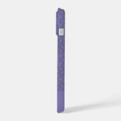 Persoonlijk lavendelpatroon iPhone 15 case (Linkerkant)
